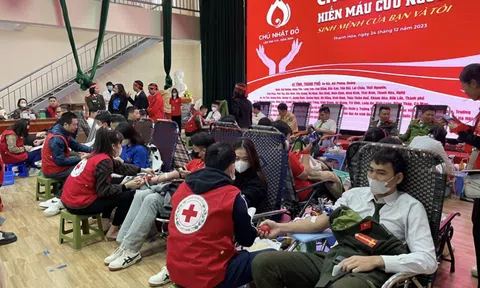 “Chủ Nhật đỏ” tiếp nhận 708 đơn vị máu tại Thanh Hóa